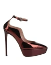 Gedebe Woman Pumps Chocolate Brown Size 8 Leather In Brown