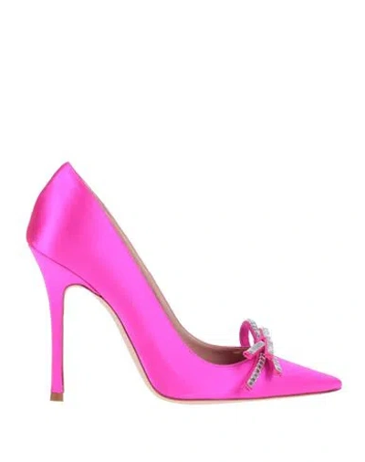Gedebe Woman Pumps Fuchsia Size 10 Textile Fibers In Pink