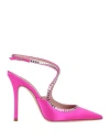 Gedebe Woman Pumps Fuchsia Size 8 Textile Fibers In Pink
