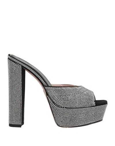 Gedebe Woman Sandals Black Size 7 Textile Fibers