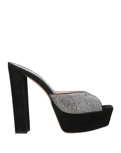 Gedebe Woman Sandals Black Size 8 Leather