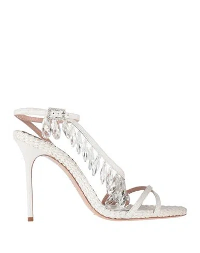 Gedebe Woman Sandals White Size 6 Leather