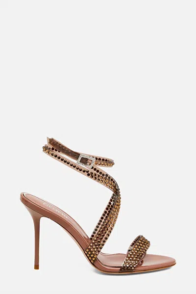 Gedebe Women's Kim Jelly Crystal Heels In Bronze In Brown