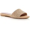 Gedebe Womens Woven Slip On Slide Sandals In White