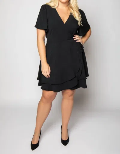 Geegee Airflow Wrap Dress In Black