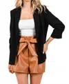 Geegee Basic Blazer In Black In Black