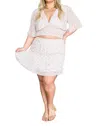 Geegee City Sweethearts Floral Skirt Set In Pink In Beige