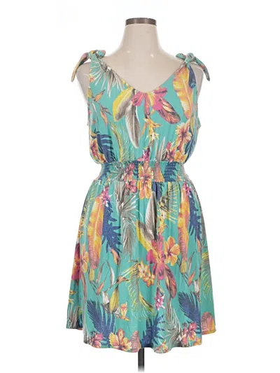 Pre-owned Geegee Cocktail Dress In Teal