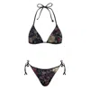 Geegee Collection Women's Black Circus Bikini In Black