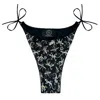 Geegee Collection Women's Black / Gold / Silver Superstitious Creatures Bikini Bottoms In Black/gold/silver