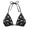 Geegee Collection Women's Black / Gold / Silver Superstitious Creatures Bikini Top In Black/gold/silver