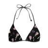 Geegee Collection Women's Black Verano Bikini Top In Black