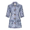 Geegee Collection Women's Blue Shu Coat In Blue