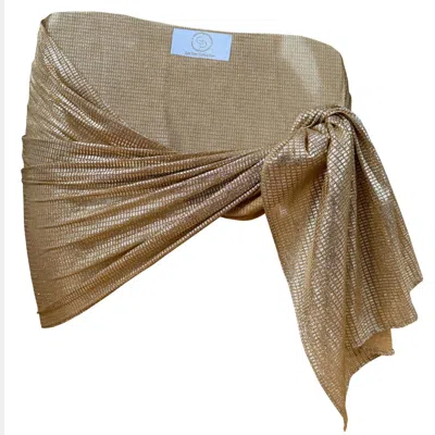 Geegee Collection Women's Gold Destello Beach Skirt