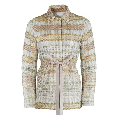 Geegee Collection Women's Gold Heidi Silk Jacket