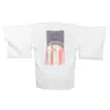 Geegee Collection Women's White Third Eye Hemp Kimono In White