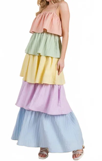 Geegee Easter Maxi Dress In Multicolor