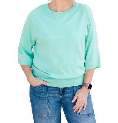 Geegee Kara Relaxed-fit Top In Green In Blue
