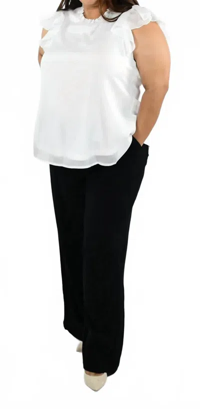 Geegee Linen Wide Leg Pants - Plus In Black