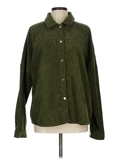 Geegee Long Sleeve Blouse In Green