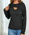 Geegee Mona Bolero Set With Contrast Tank In Charcoal In Pink