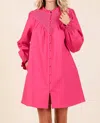 Geegee Naomi Dress In Pink In Pink