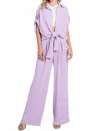 Geegee Pullover Wide-leg Pants In Lavender In Purple