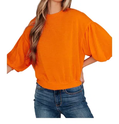 Geegee Subway Station Sweater In Orange