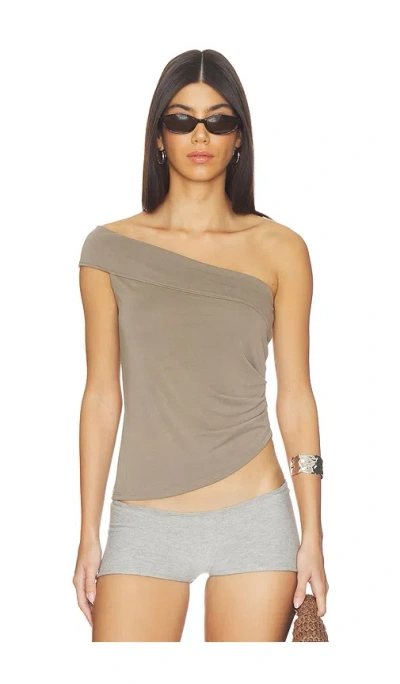 Geel Divina Top In Gray