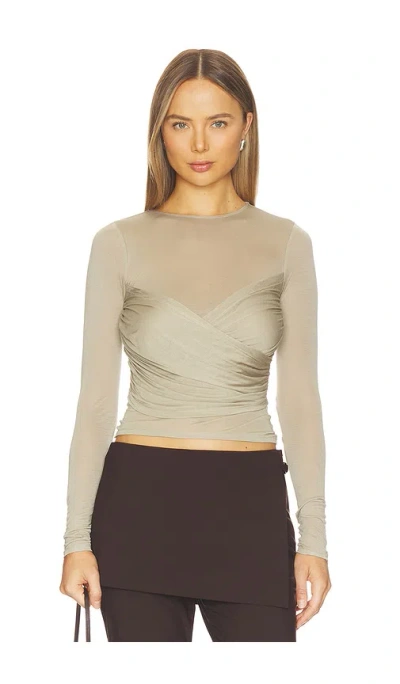 Geel Dolores Top In Neutral