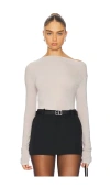 Geel Drew Top In Grey