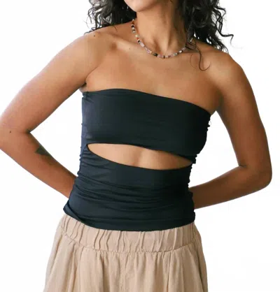 Geel Farra Tube Top In Black