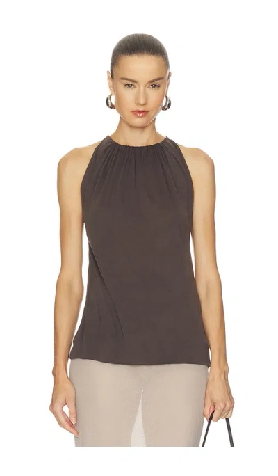 Geel Perla Top In Brown