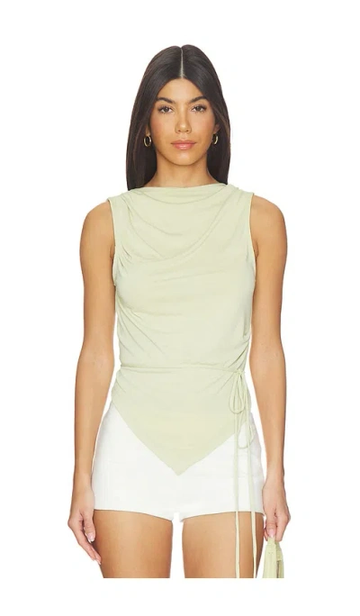 Geel Portia Top In Gray