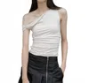Geel Reed Top In White In White