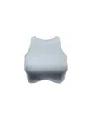 Geel Rowa Ribbed Stretch-modal Jersey Cropped Top In Sleet In Gray