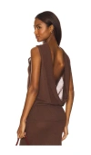 Geel Serra Tunic Top In Brown