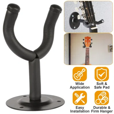 Geeni Wall Mount Guitar Hanger Padded Steel Guitar Bracket Holder Hook Rack