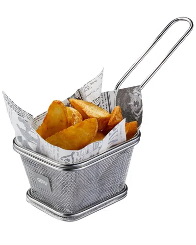 Gefu 2pc Small French Fry Basket Set In Silver