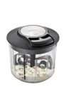 Gefu 7-piece Multi-use Chopper, Spinner And Mixer In Black