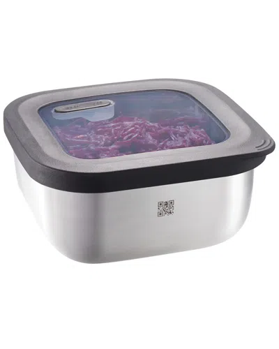 Gefu Provido Square 900ml Food Storage Container In Metallic