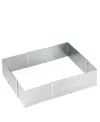 Gefu Stainless Steel Adjustable 8 X 9.5 Inch To 15x18 Inch Baking Frame In Silver