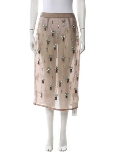 Pre-owned Geisha Designs Nylon Knee-length Skirt In Neutral