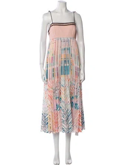 Pre-owned Geisha Designs Printed Long Dress In Multi