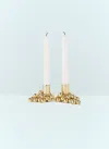 Gejst Set Of Two Molekyl Candlelight Candleholders In Gold
