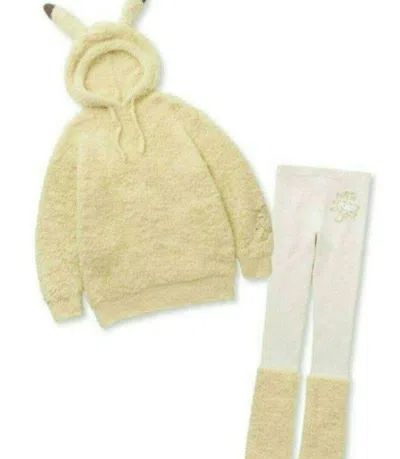 Pre-owned Gelato Pique [new] Pokemon Sleep ×  Pikachu Hoodie & Leg Warmer Leggings Set In Yellow
