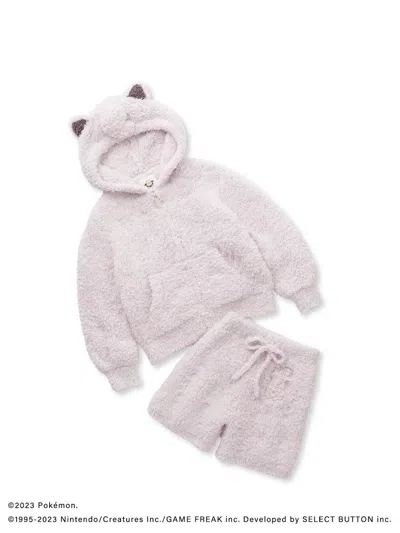 Pre-owned Gelato Pique Pajamas Parka & Shorts Junior Pokemon Jigglypuff Sleep In Yellow