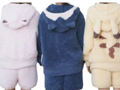 Pre-owned Gelato Pique Pokemon Sleep Piakachu Snorlax Purin Hoodie & Shorts Set Women's In Multicolor