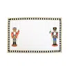 Geliving Black / White / Gold Nutcracker Pattern Linen Placemats In Multi