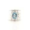 Gem Bazaar Jewellery Women's Blue Cravat Ring In Blue